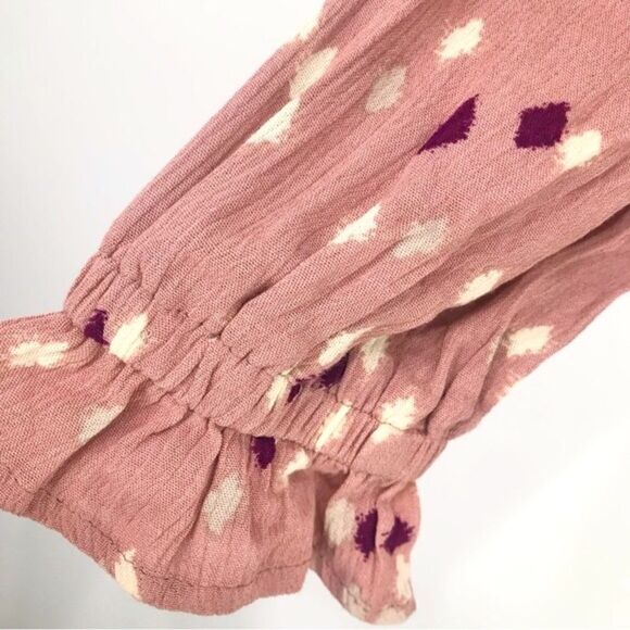 Orange Creek LA Gliks Mauve Pink Modest Diamond Print Long Sleeve Dress NEW - Picture 12 of 16